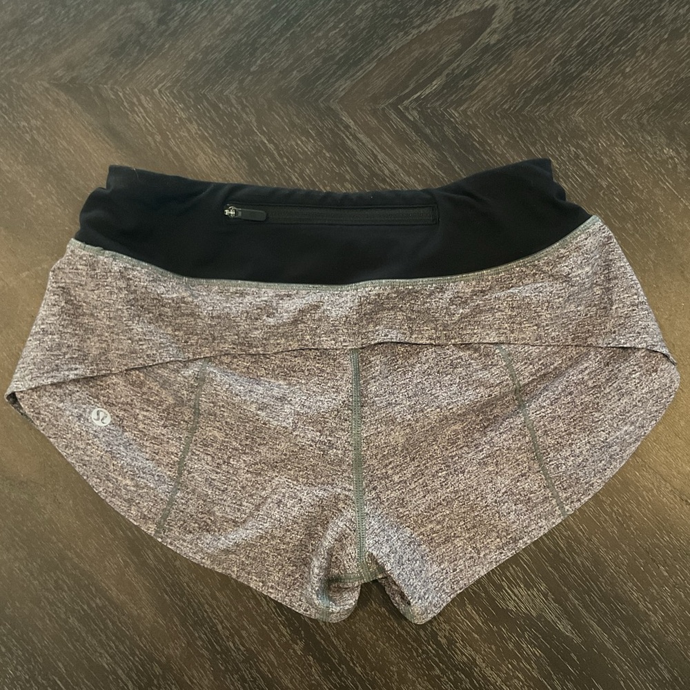 Lululemon Athletica Heathered Gray Athletic Shorts